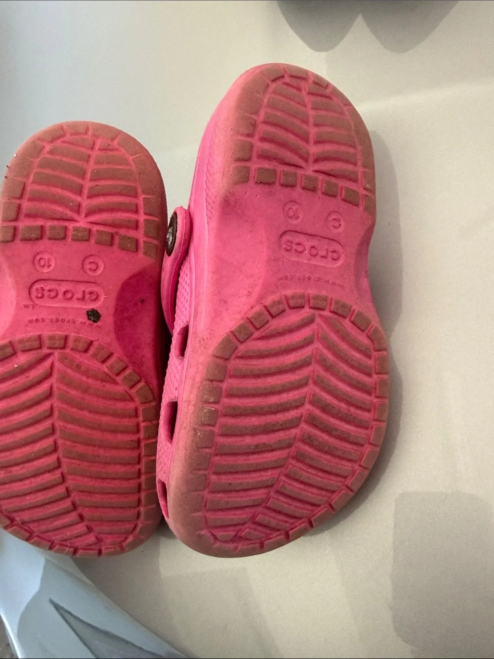 CROCS Kids Water Clogs in Bright Pink with Jibbitz